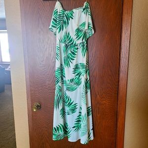Tropical Stapless Palm Tree Dress